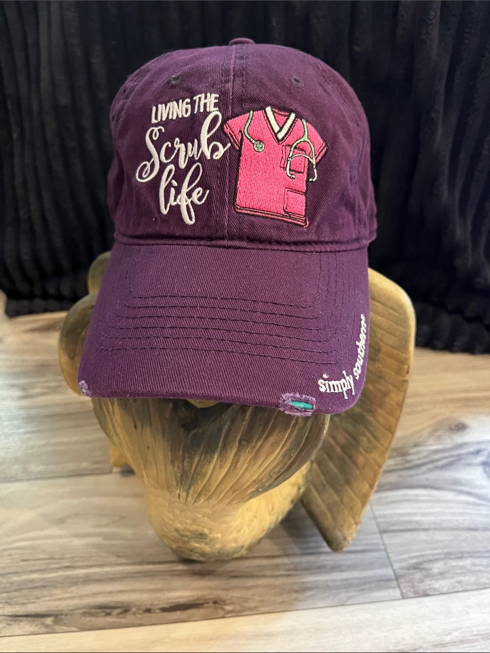 💕 2/$15 Simply Southern Scrub Life Hat-NWOT